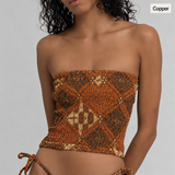 Vintage Batik Tube Top
