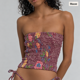 Vintage Batik Tube Top