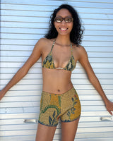 Vintage Batik Smocked Short