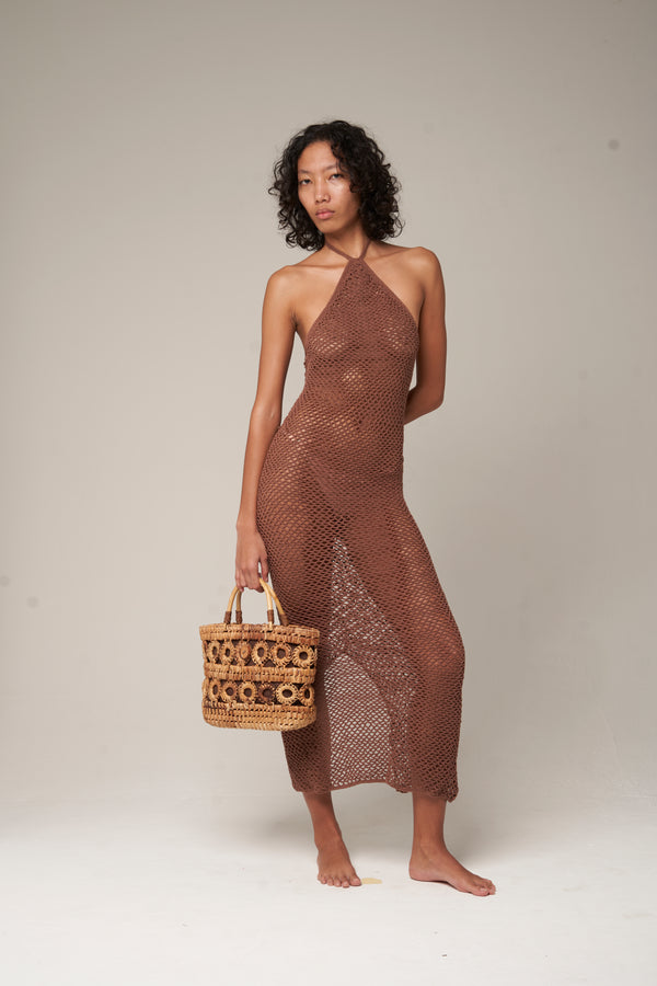 Nefali Maxi Dress Chocolate