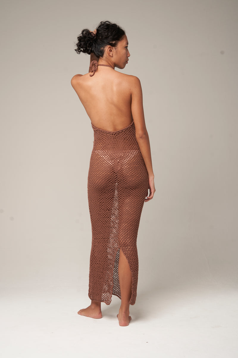 Nefali Maxi Dress Chocolate