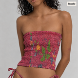 Vintage Batik Tube Top