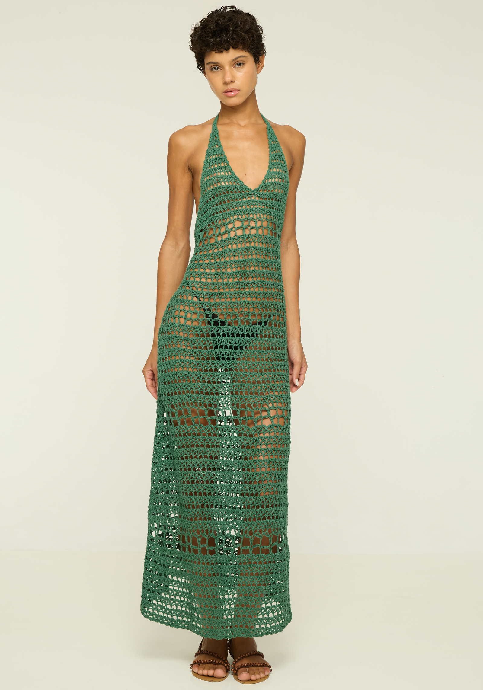 Sumba Dress | Open Back Crochet Dress
