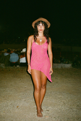 Carme Mini Dress Hot Pink