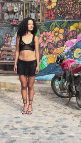 Salud Skirt Set Black