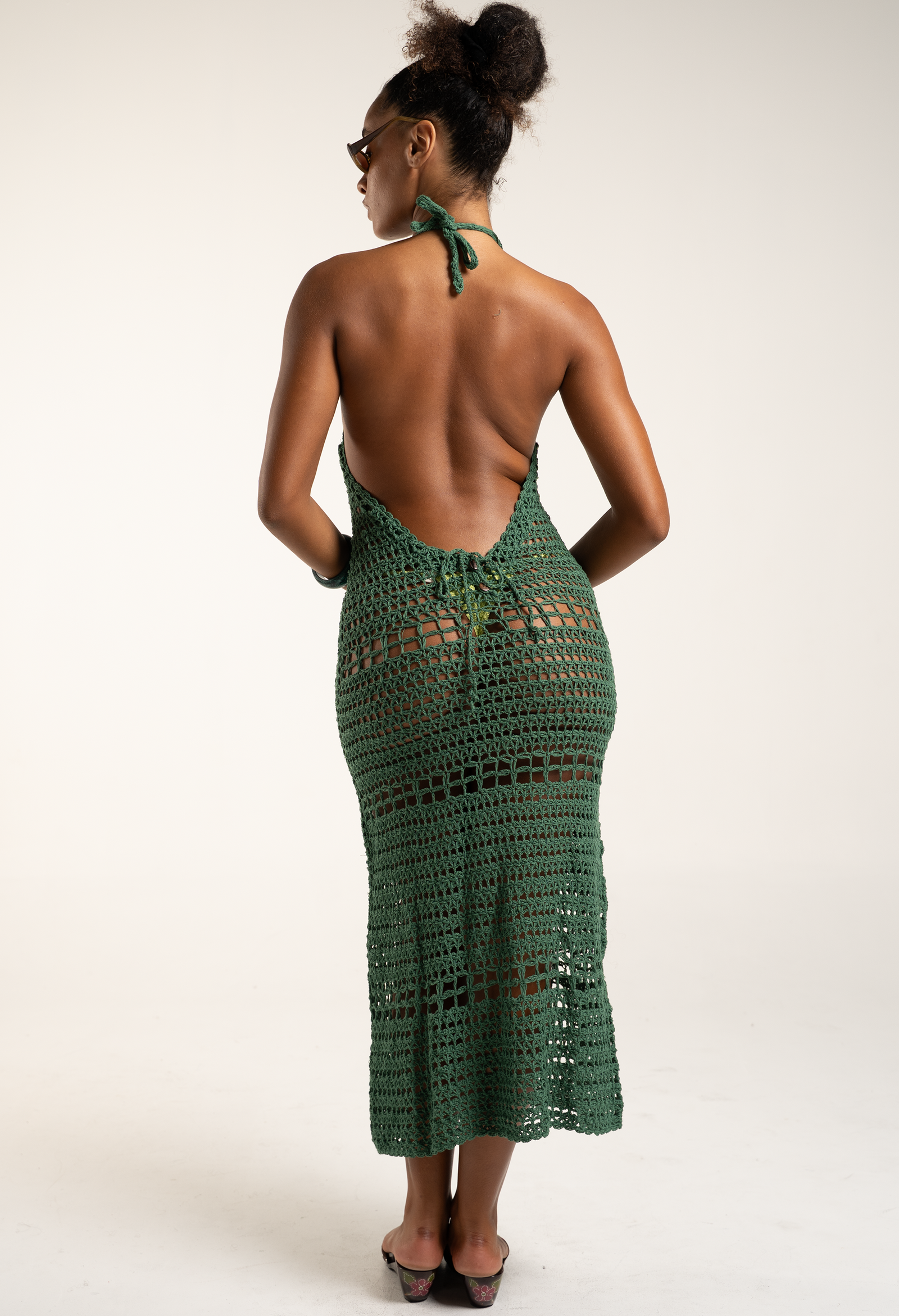 Sumba Dress | Open Back Crochet Dress