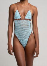 Isa One piece Blue