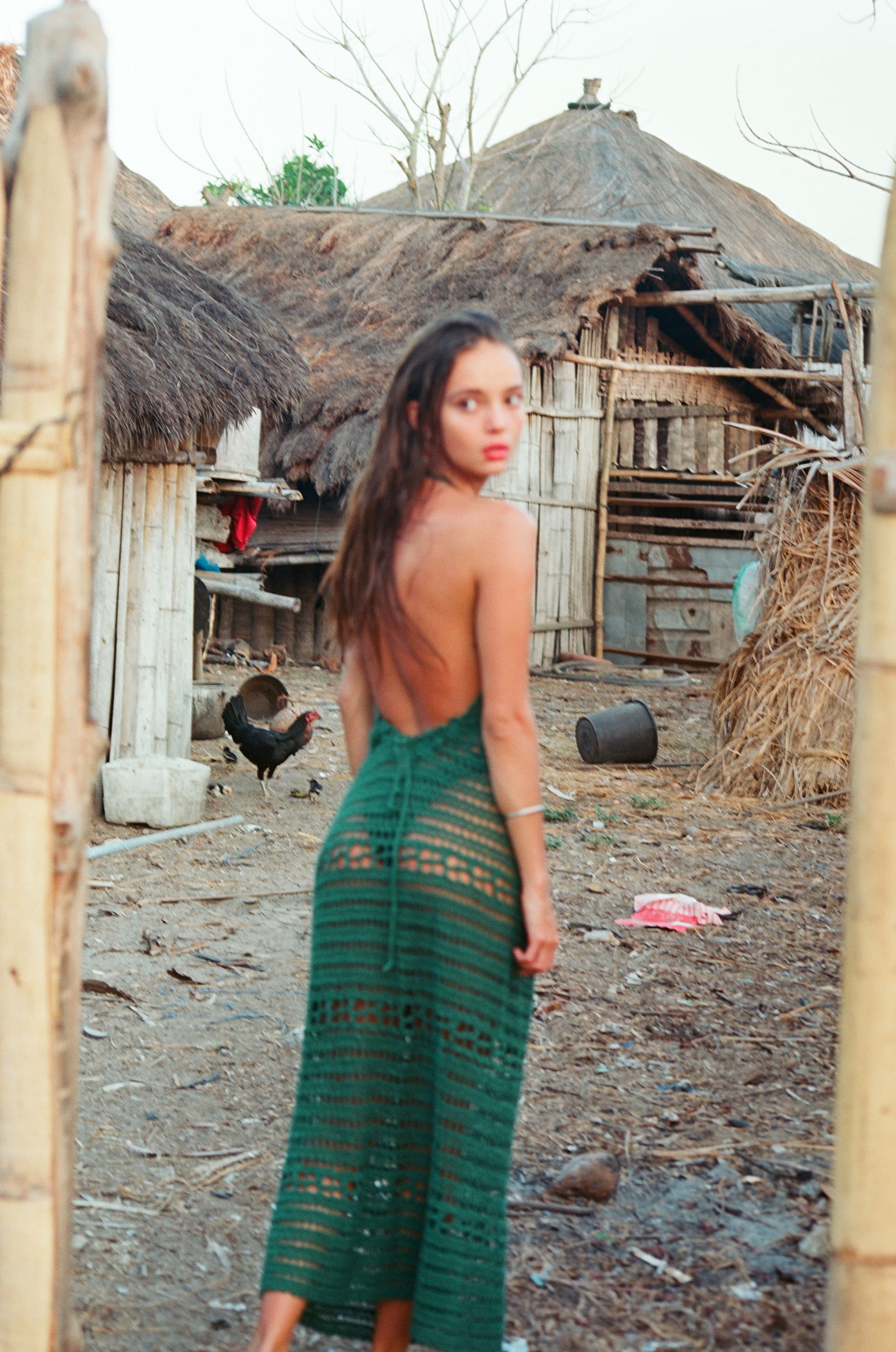 Sumba Dress | Open Back Crochet Dress