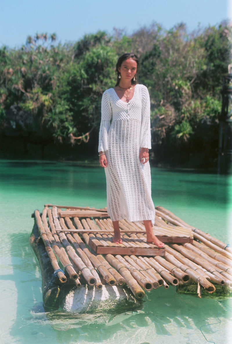 Bwana Dress White