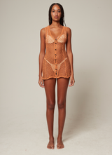 Jala Mini Dress Rust