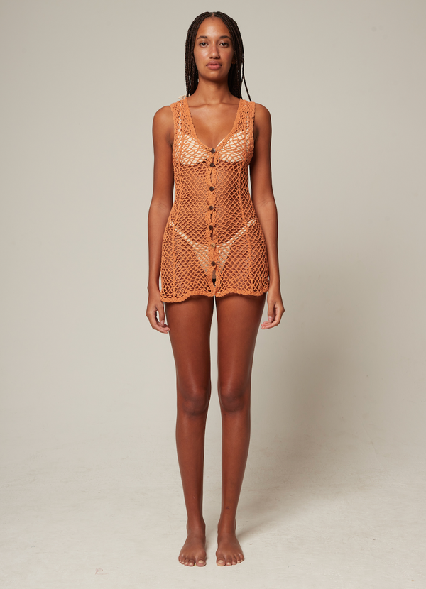 Jala Mini Dress Rust