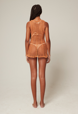 Jala Mini Dress Rust